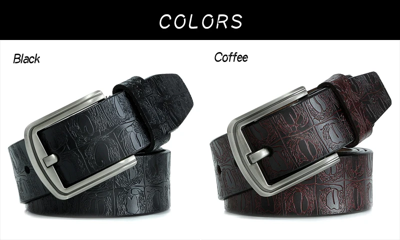 New product brand luxury design pin buckle genuine leather cowhide belt jeans belts for men business cowboy belts Hot Sale