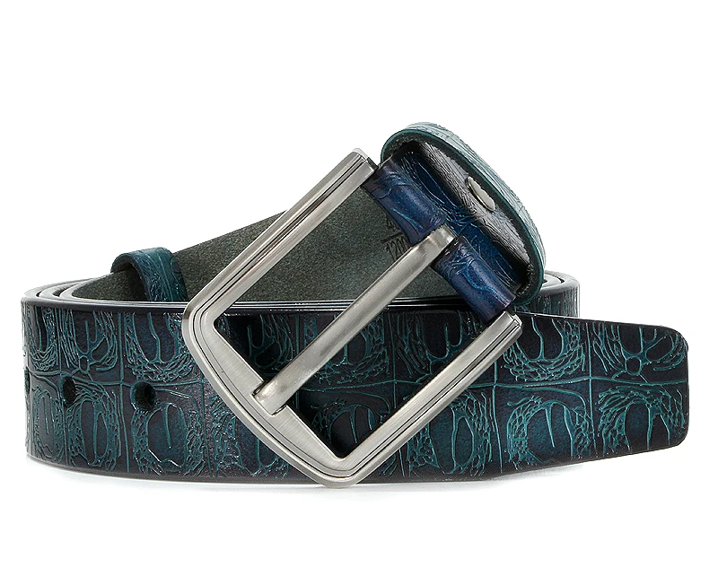 New product brand luxury design pin buckle genuine leather cowhide belt jeans belts for men business cowboy belts Hot Sale