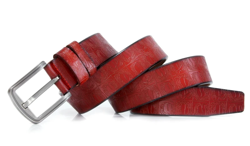 New product brand luxury design pin buckle genuine leather cowhide belt jeans belts for men business cowboy belts Hot Sale