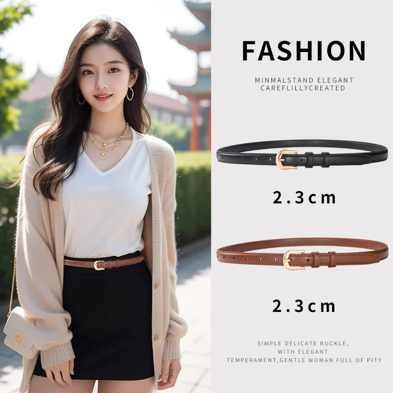 New Women's Pin Buckle Multi-function Belt With Exquisite Skirt Jeans Accessories Simple Birthday Gift
