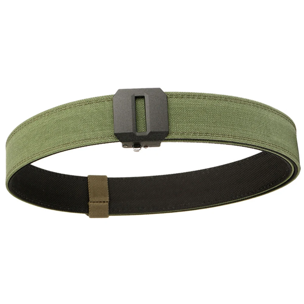 TUSHI New Hard Tactical Belt for Men Gun Belt EDC Metal Automatic Buckle IPSC Nylon Outdoor Sports Girdle Male Military Belt