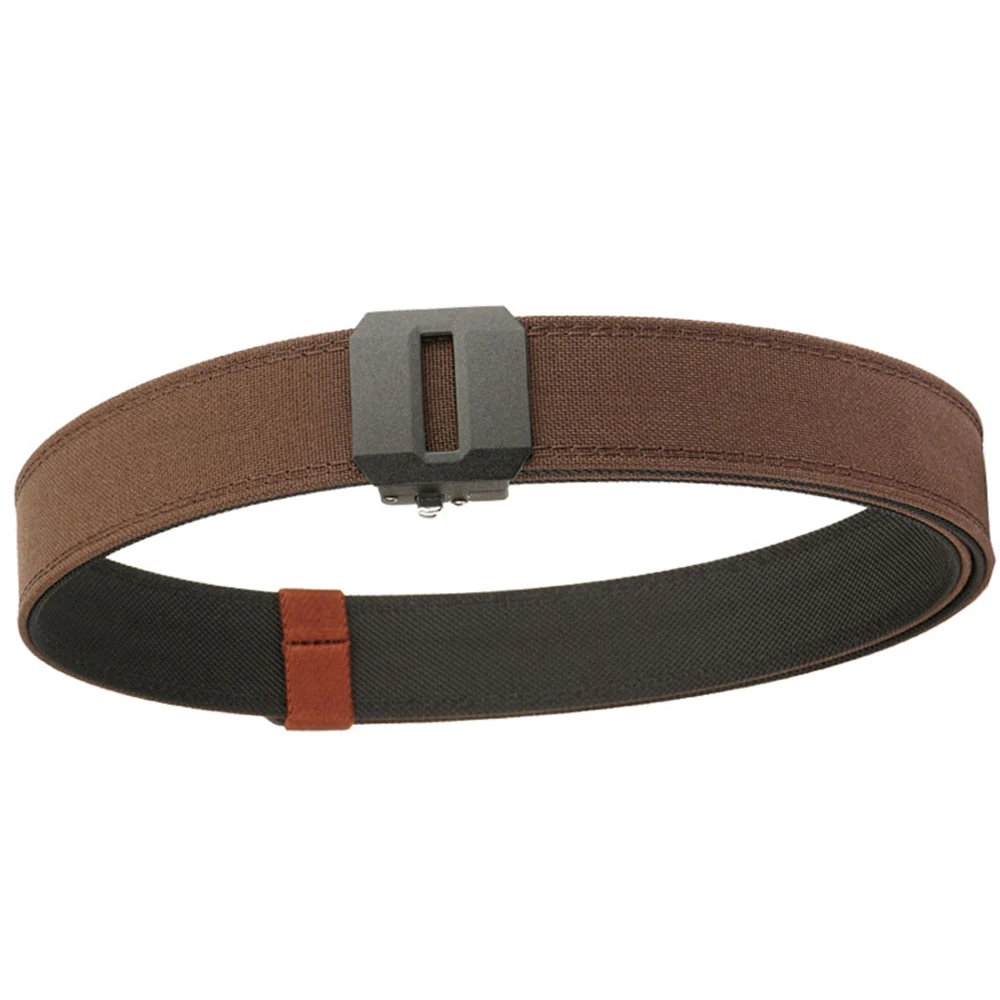 TUSHI New Hard Tactical Belt for Men Gun Belt EDC Metal Automatic Buckle IPSC Nylon Outdoor Sports Girdle Male Military Belt