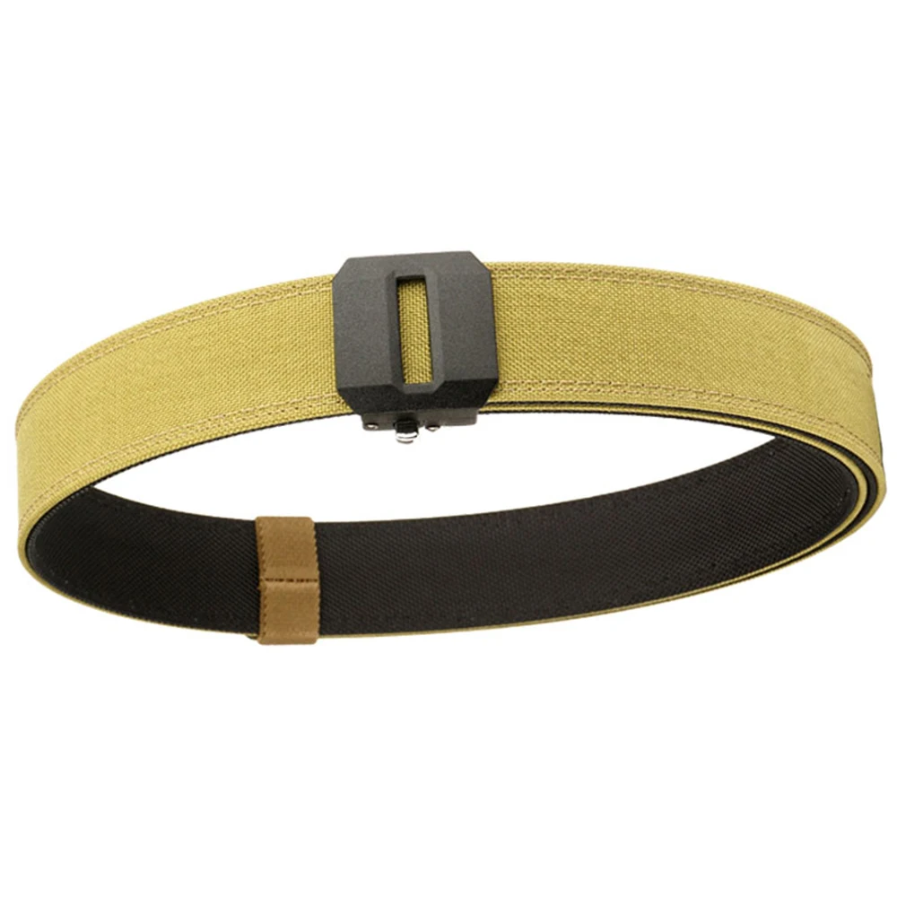 TUSHI New Hard Tactical Belt for Men Gun Belt EDC Metal Automatic Buckle IPSC Nylon Outdoor Sports Girdle Male Military Belt