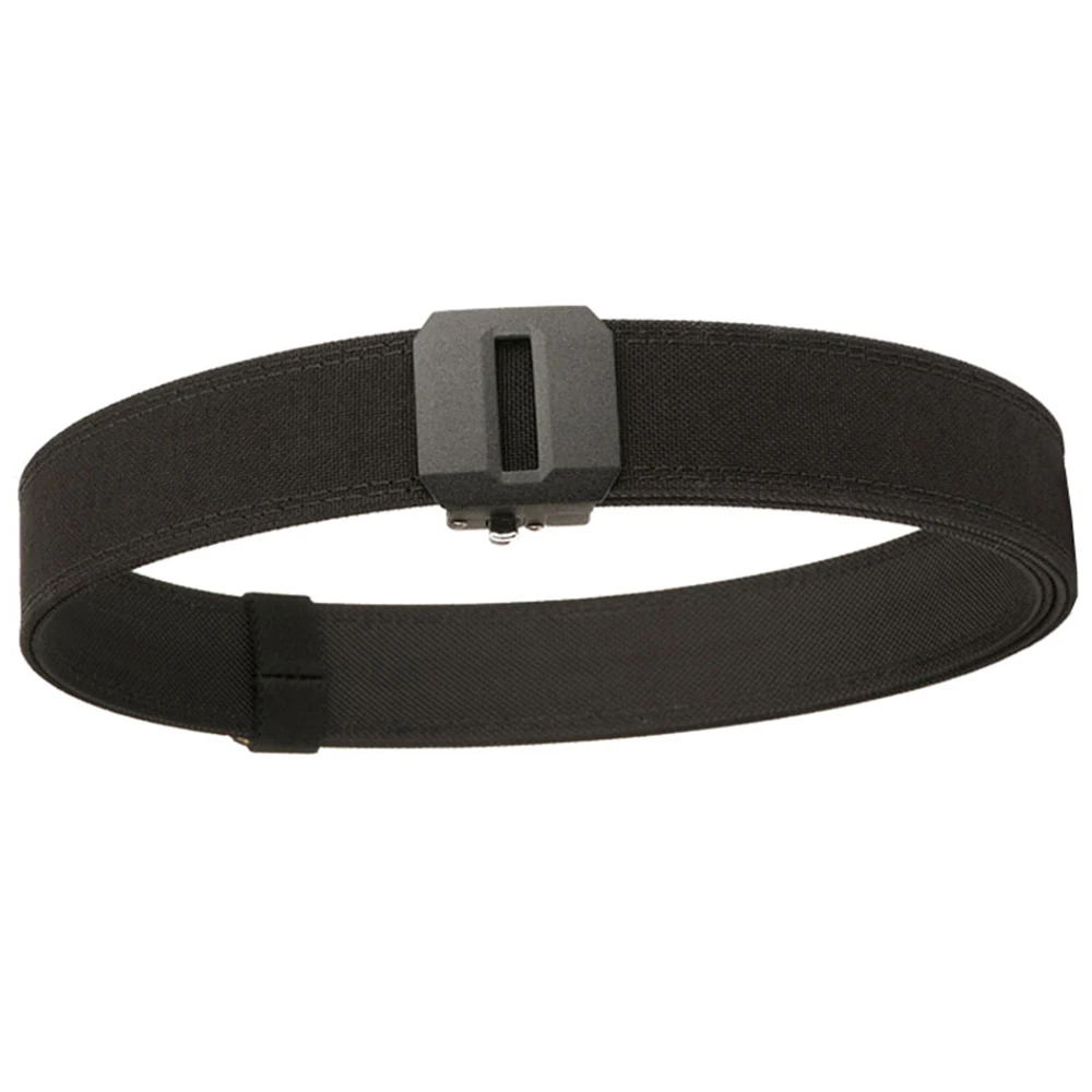 TUSHI New Hard Tactical Belt for Men Gun Belt EDC Metal Automatic Buckle IPSC Nylon Outdoor Sports Girdle Male Military Belt