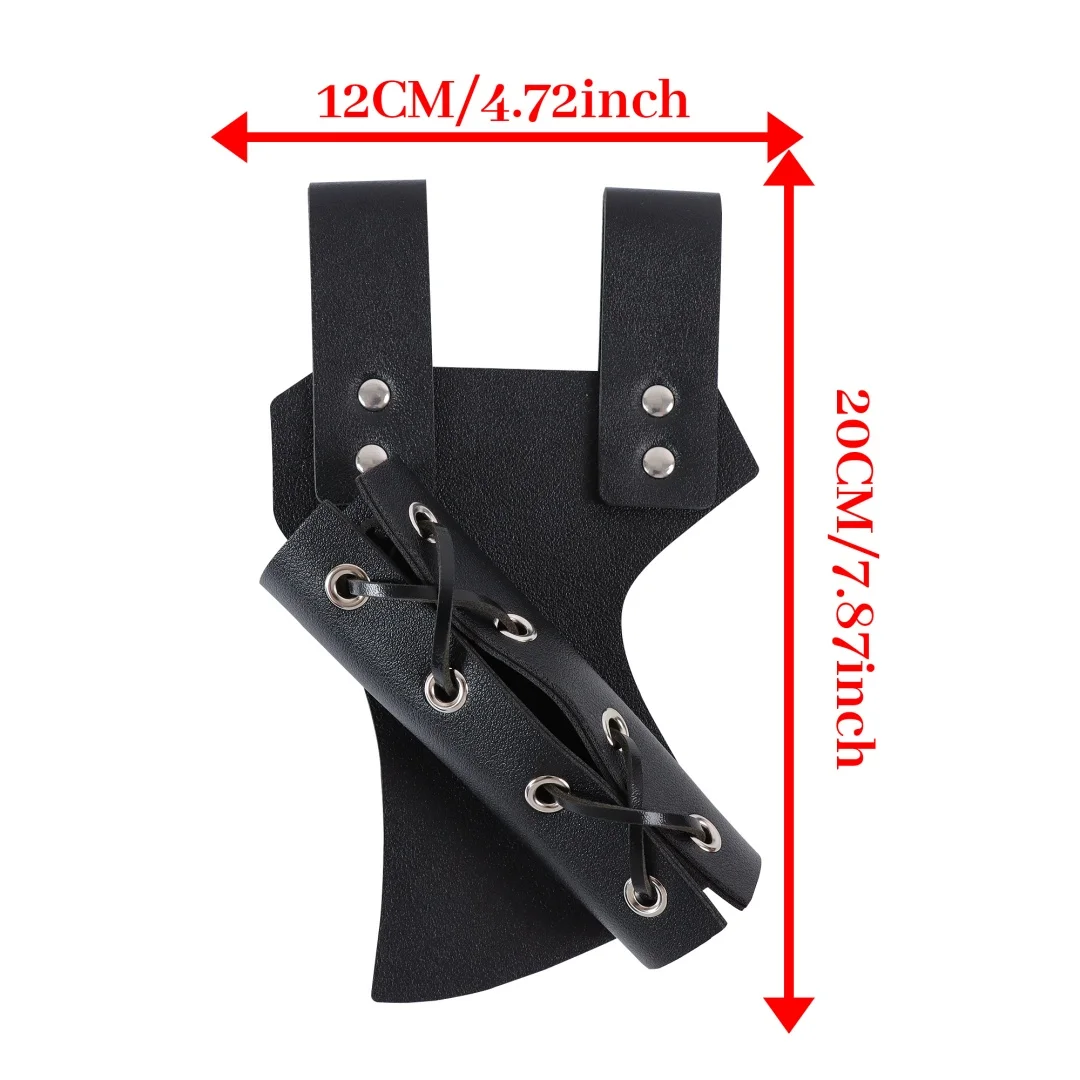 UYEE Renaissance Viking Belt Medieval Vintage Waist Bag Faux Leather Bracers Accessories for Halloween LARP Cosplay Belt