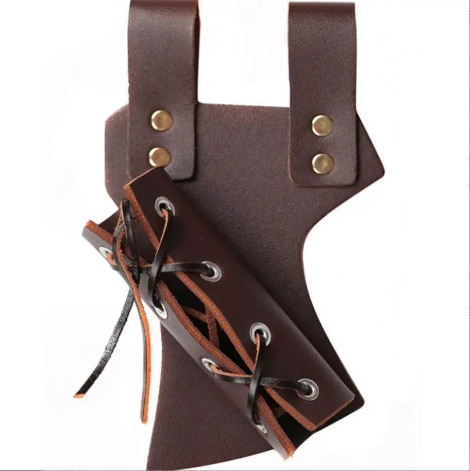 UYEE Renaissance Viking Belt Medieval Vintage Waist Bag Faux Leather Bracers Accessories for Halloween LARP Cosplay Belt