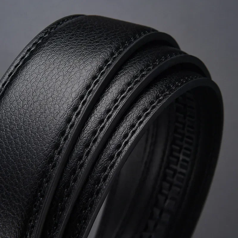 Men's Click Belt Business Luxury Designer Brand Genuine Leather Belts Jeans Automatic Adjustable Alloy Buckle Waist Straps Belts