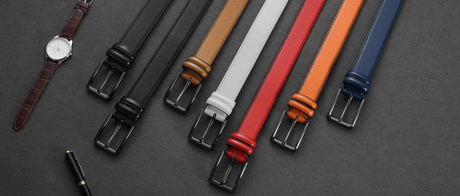 Men's Fashion Metal Alloy Automatic Buckle Adult Leather Brand Jeans Business Belt