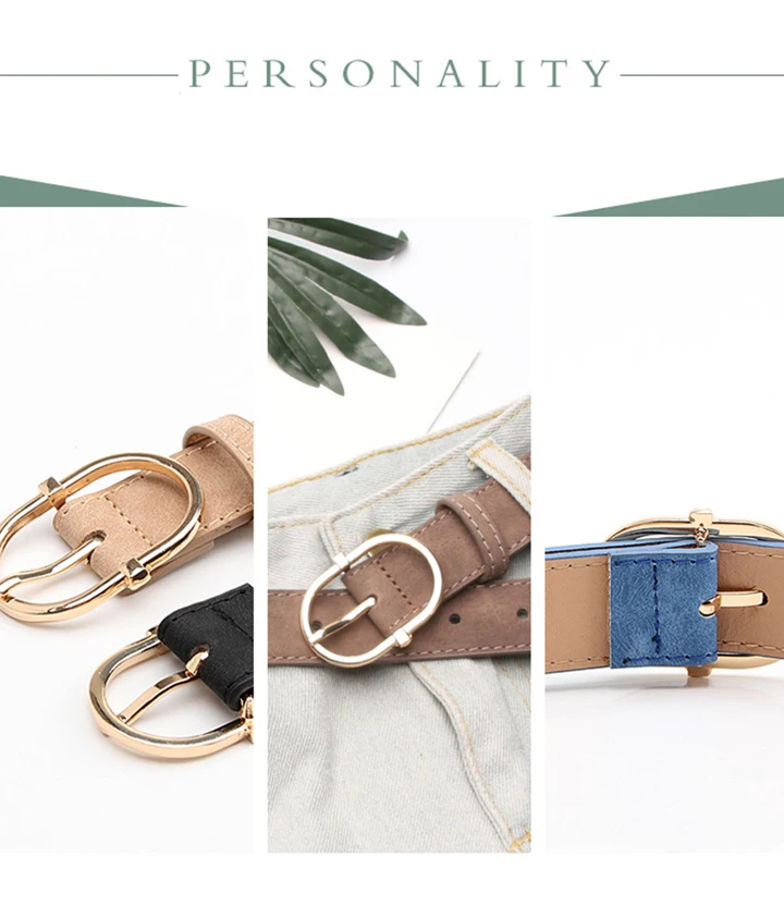 Maikun New Women's Belt With Alloy Pin Buckle Soft And Comfortable Jeans Belt Girls' Clothing Belt