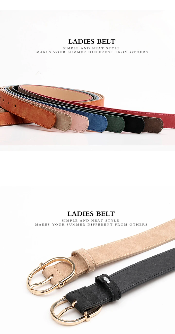 Maikun New Women's Belt With Alloy Pin Buckle Soft And Comfortable Jeans Belt Girls' Clothing Belt