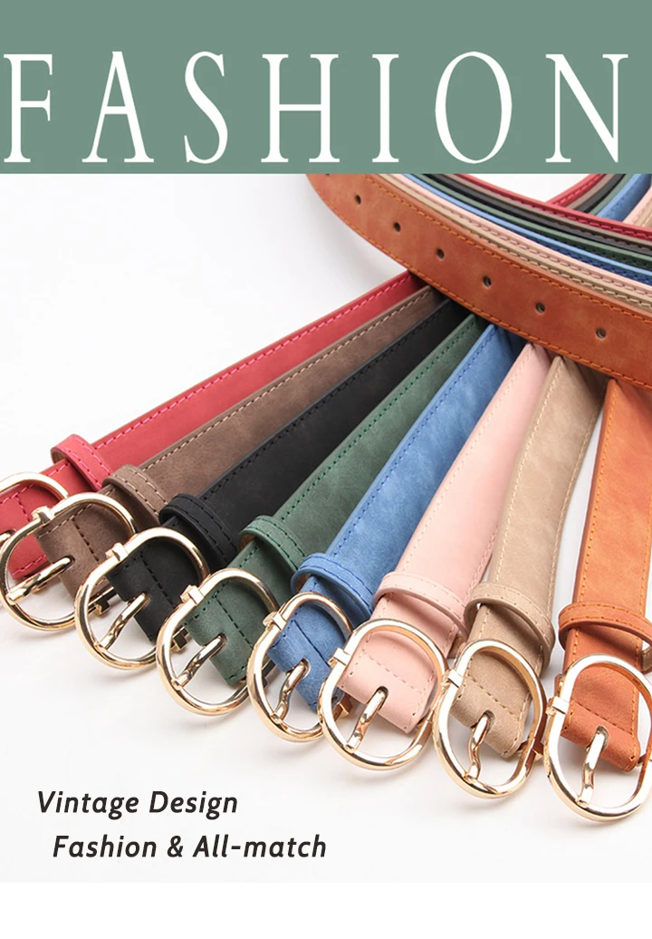 Maikun New Women's Belt With Alloy Pin Buckle Soft And Comfortable Jeans Belt Girls' Clothing Belt