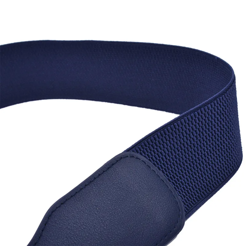 Women's Girdle Elastic Stretch Wide Waist Belts W Double Rings Buckle Cummerbunds Ladies