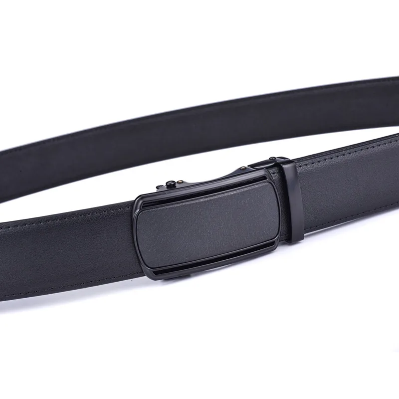 Ratchet Dress Genuine Leather Belts for Men with Automatic Buckle