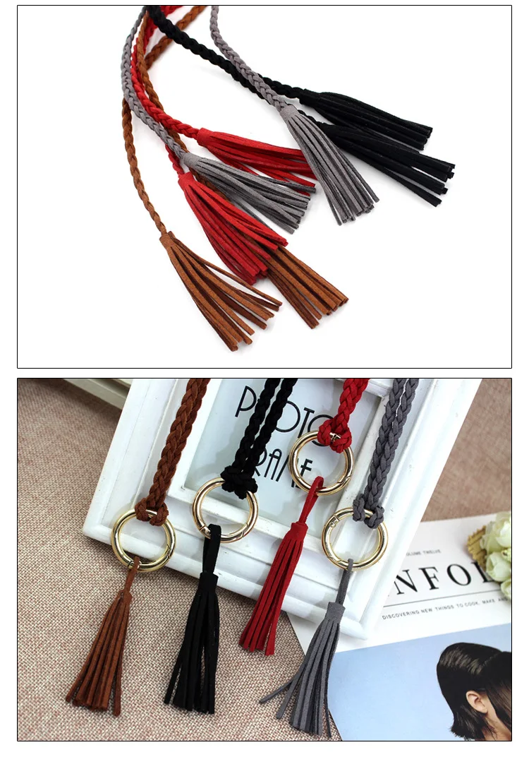 New Thin Rope Weaving Female Fashion Tie Waist Belts Women Party Dress Wild Small Belt Strap Cinturon Mujer Cinto Feminino Gift