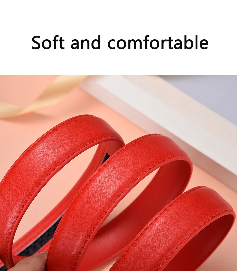 Fashion Women's Belt Versatile Automatic Buckle Belt High Quality PU Leather Youth Trend Casual Strap for Women
