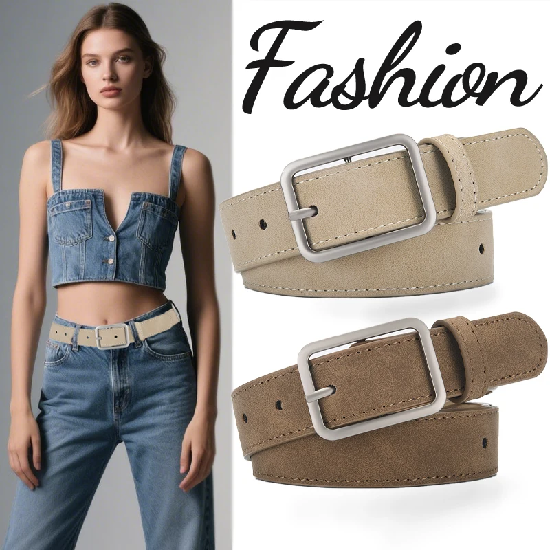 Fashionable And Multi-color Soft Pin Buckle Belt Retro Simple Women's Skirt Sweater Accessories Trendy Women's Birthday Gifts