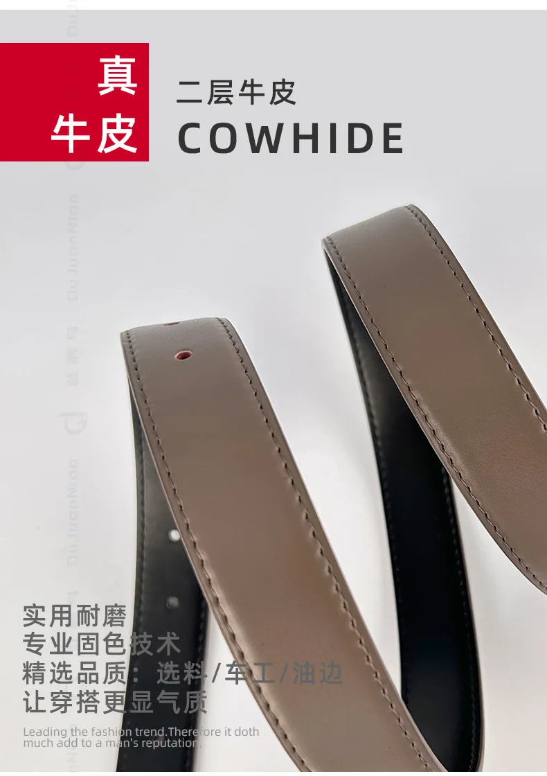 New Genuine Leather Women's Belt Simple Retro Women's Belt Paired with Jeans Casual Pants Width 2.8cm Luxury  Designer Belt