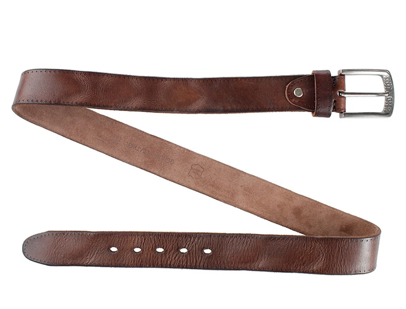 MEDYLA Men's Belt Natural Skin Cowhide Belt Vintage Alloy Pin Buckle Jeans Belts Strap Casual Leather Belt For Men DSW533