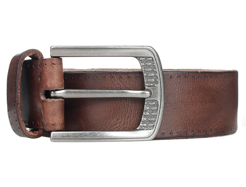 MEDYLA Men's Belt Natural Skin Cowhide Belt Vintage Alloy Pin Buckle Jeans Belts Strap Casual Leather Belt For Men DSW533