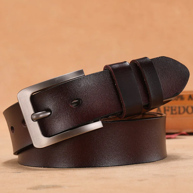 105 125 130 140 150 160 170cm Genuine Cowhide Men Belt High Quality Waist Large Size Luxury Designer Belts Pair with Black Jeans