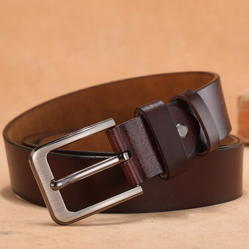 105 125 130 140 150 160 170cm Genuine Cowhide Men Belt High Quality Waist Large Size Luxury Designer Belts Pair with Black Jeans