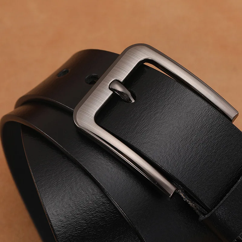105 125 130 140 150 160 170cm Genuine Cowhide Men Belt High Quality Waist Large Size Luxury Designer Belts Pair with Black Jeans