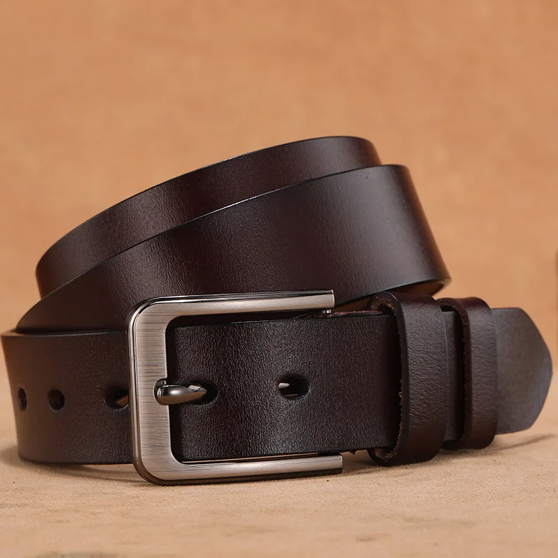 105 125 130 140 150 160 170cm Genuine Cowhide Men Belt High Quality Waist Large Size Luxury Designer Belts Pair with Black Jeans