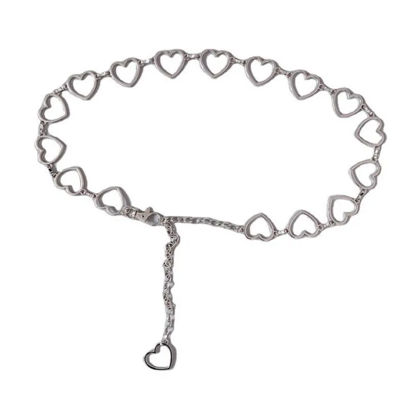 100cm Waistband Pants Classic Waist Chain Love Heart Hollow Girdle For Women Hip Hop Style Fashion Fine Waist Belts Trendy