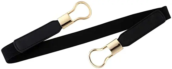 Women Skinny Stretchy Waist Belt for Dress Ladies Elastic Thin Belt Plus Size