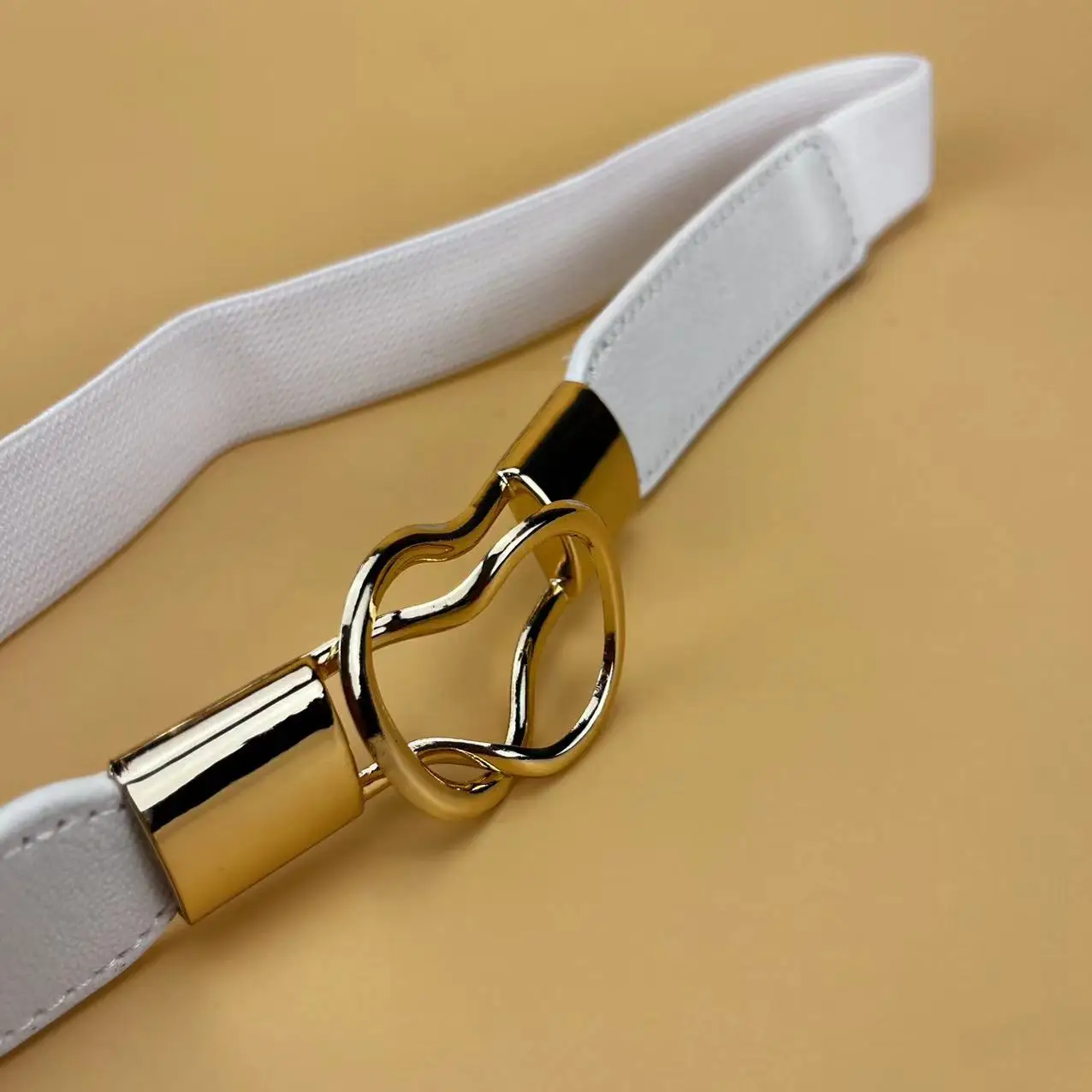 Women Skinny Stretchy Waist Belt for Dress Ladies Elastic Thin Belt Plus Size