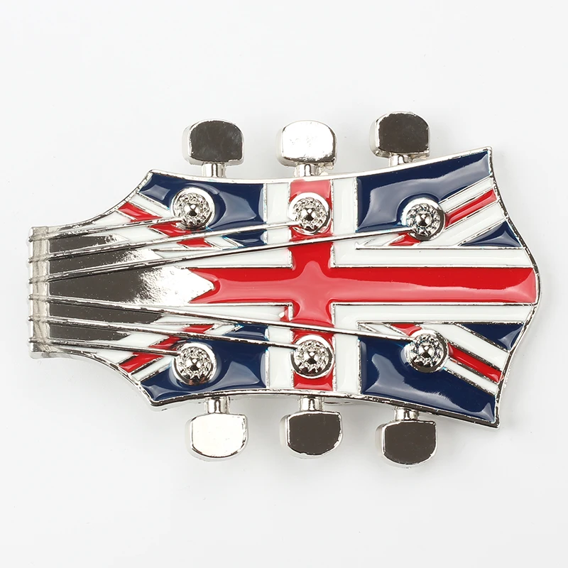 The British flag guitar modelling belt buckle fashion belt