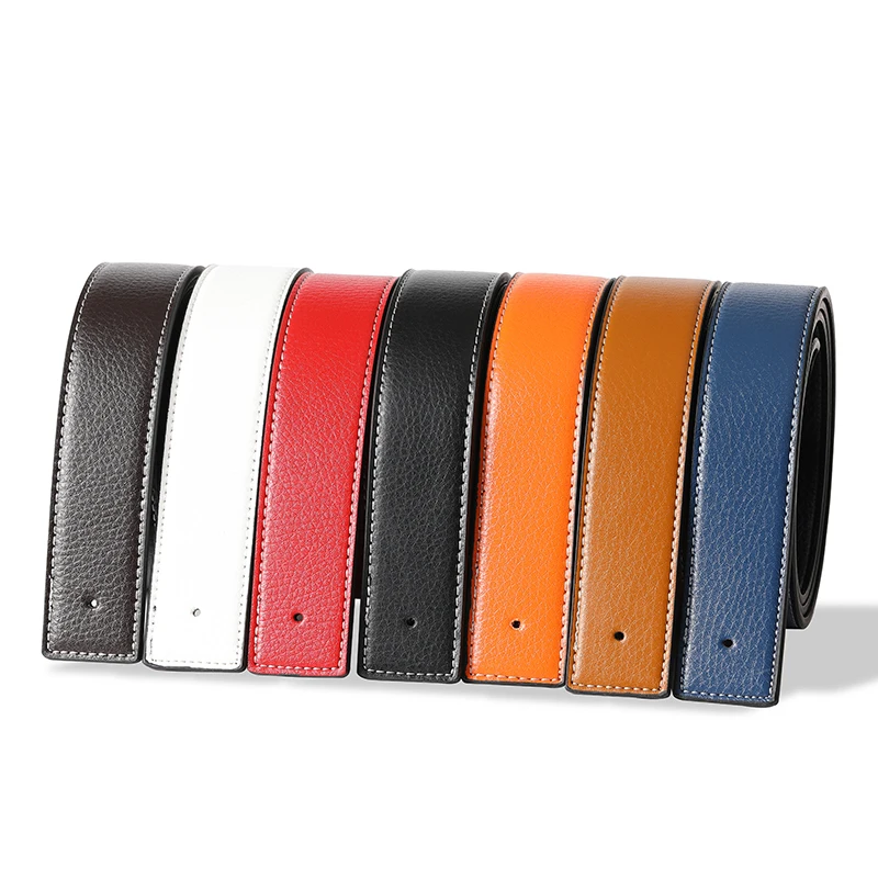 NEW Luxury Brand LIJIJIARU Belts Men High Quality Pin Buckle Male Strap Genuine Leather Waistband Ceinture belt ,No Buckle 3.8cm