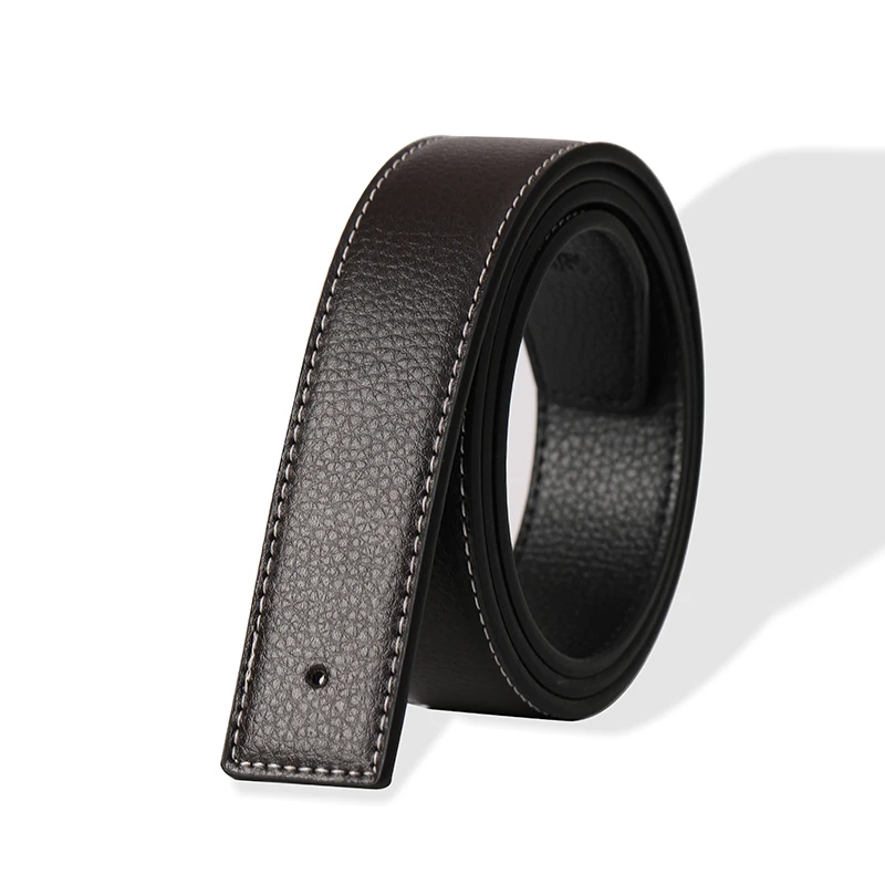 NEW Luxury Brand LIJIJIARU Belts Men High Quality Pin Buckle Male Strap Genuine Leather Waistband Ceinture belt ,No Buckle 3.8cm