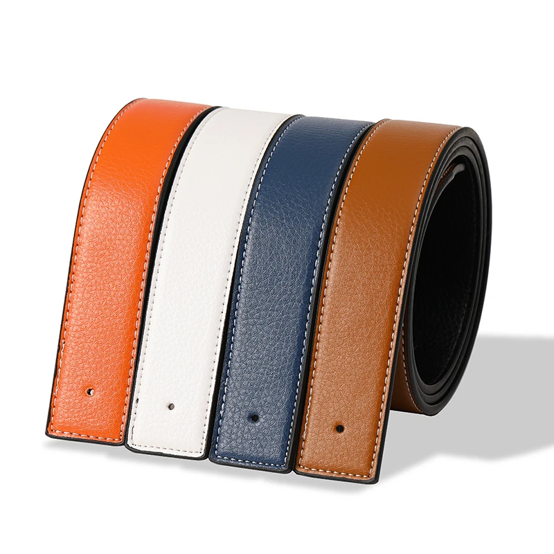 NEW Luxury Brand LIJIJIARU Belts Men High Quality Pin Buckle Male Strap Genuine Leather Waistband Ceinture belt ,No Buckle 3.8cm