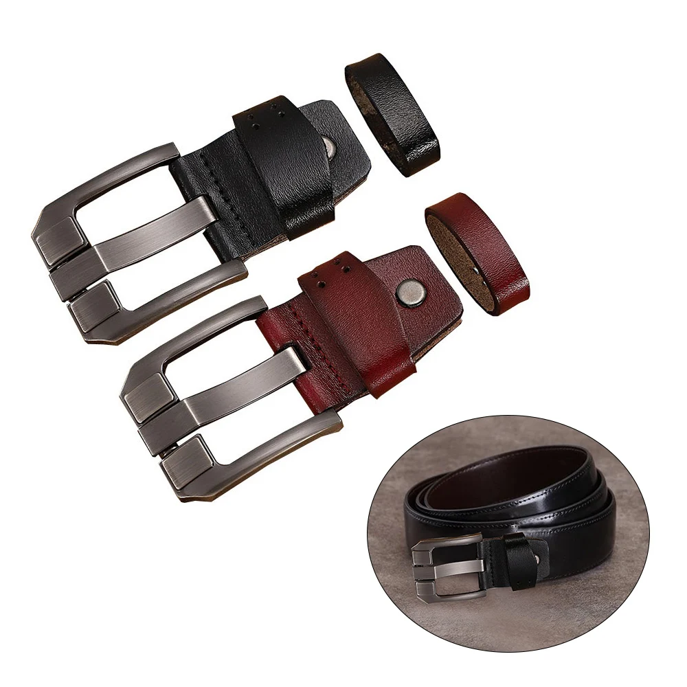 1Pc Men's Wide Alloy Belt Head New Pin Belt Buckle Men's Metal Clip Buckle Handmade Replacement Leather Craft Accessories