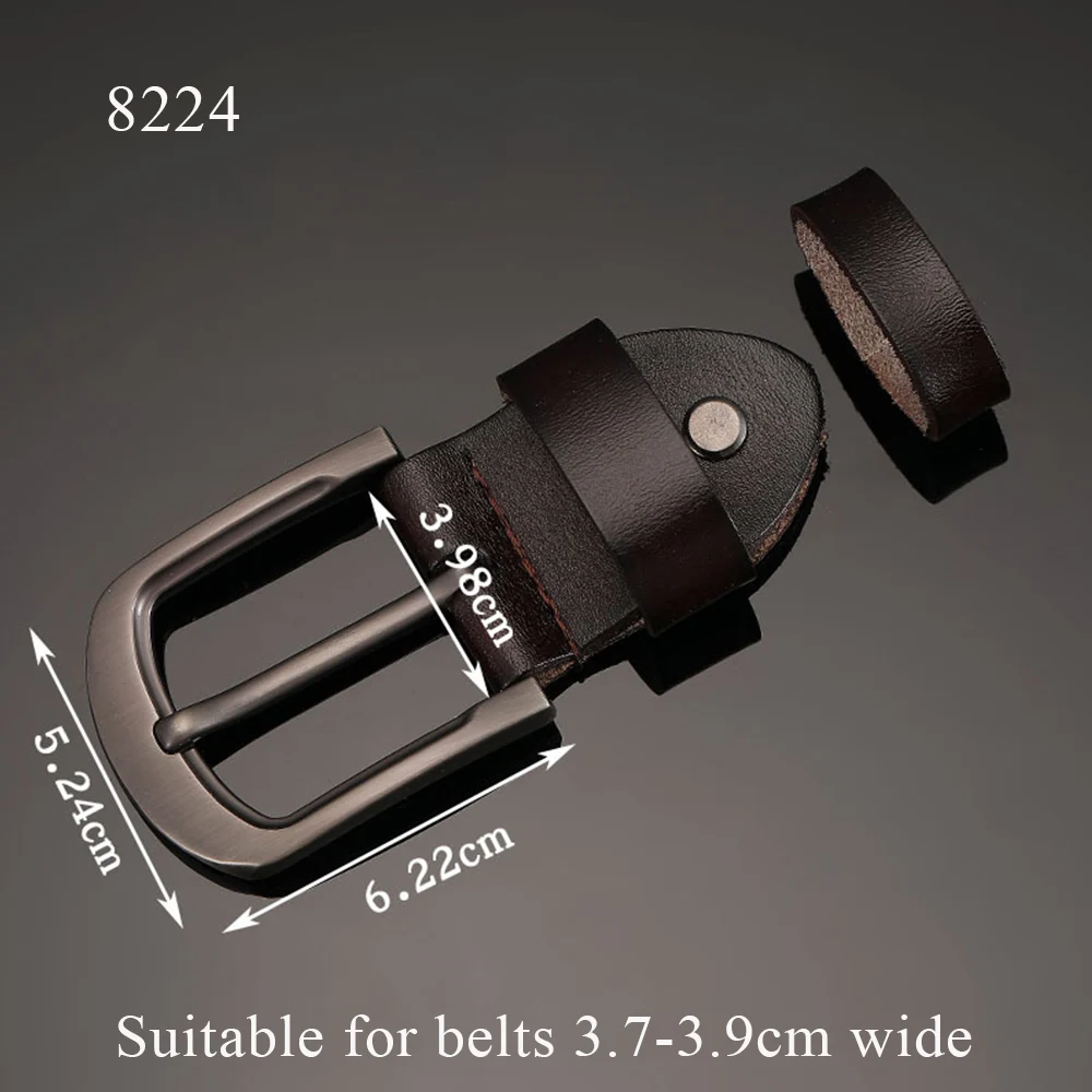 1Pc Men's Wide Alloy Belt Head New Pin Belt Buckle Men's Metal Clip Buckle Handmade Replacement Leather Craft Accessories