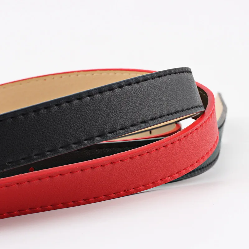 Women's Belts Jeans Pants Dress Girls Fashion PU Leather European Style Luxury Alloy Gold/Silver Buckle Waistband Belts for Lady