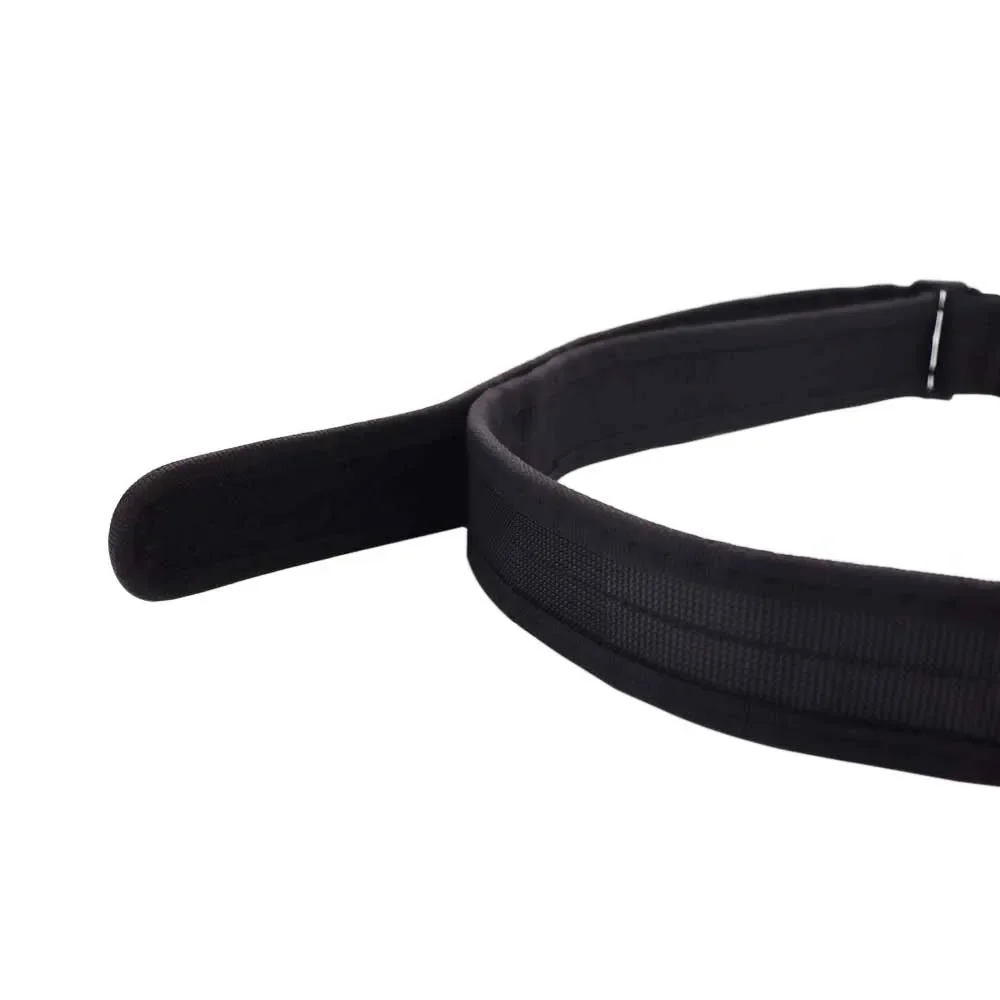 Tactical Adjustable Hunting Belt Airsoft Shooting Waistband Black Nylon Hook-and-Loop Belt