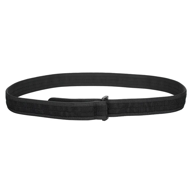 Tactical Adjustable Hunting Belt Airsoft Shooting Waistband Black Nylon Hook-and-Loop Belt