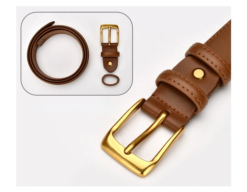 New Women Belt Genuine Leather Luxury Designer Adjustable Belt Buckle Fashion Fine Jeans Dress Waistband Girl High Quality Belts