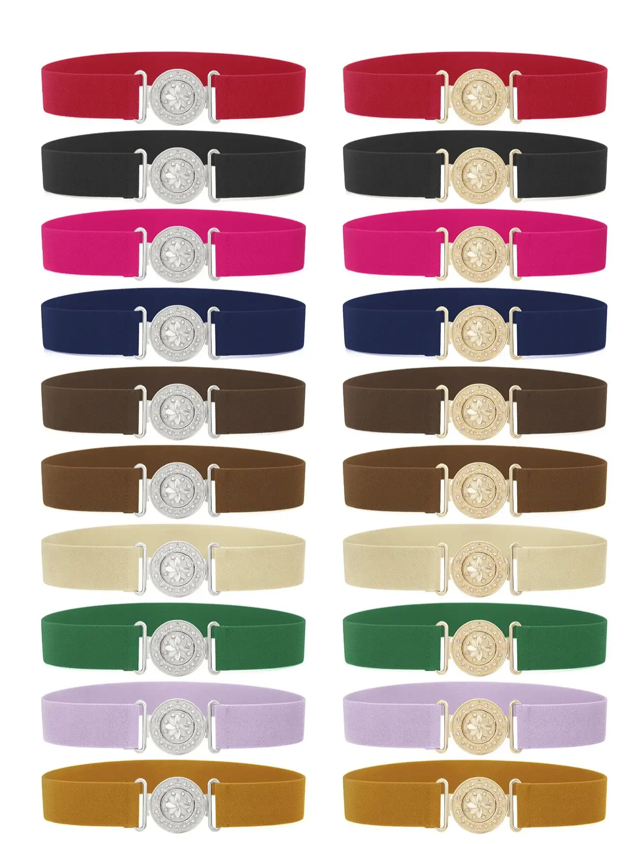 SISHION 2025 Fashion Plus Size S-XXL Women Waist Belts YD0057 Slim Elastic Corset Belt Waistband