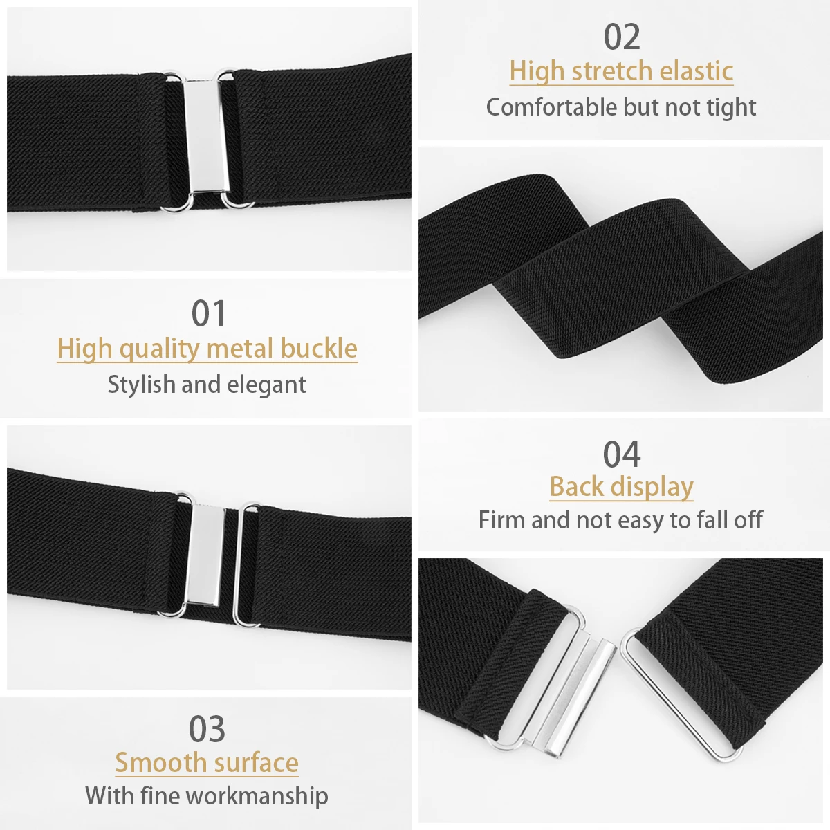 SISHION 2025 Spring Fashion Black Women Waist Belt YD0010 Plus Size Elastic Corset Belts Y2K Accessories Ceinture