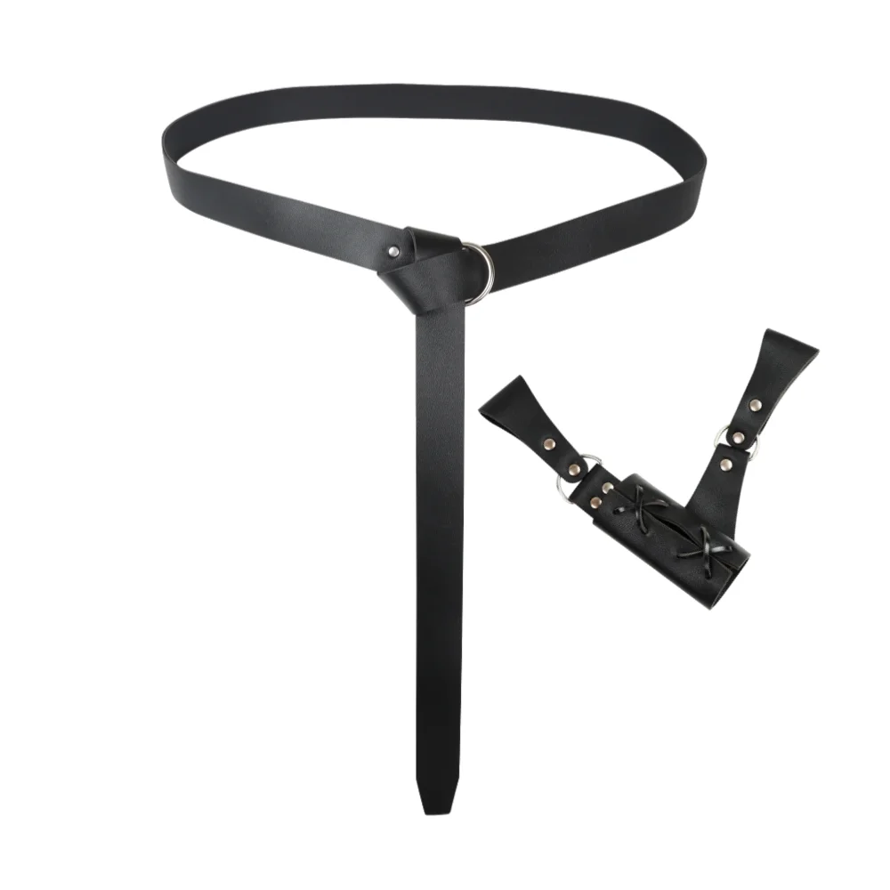 Medieval Belt Sword Sheath Knight Waist Scabbard Costume for Cosplay Stage Cutlass Dagger Party Costume Fencing Katana Belts