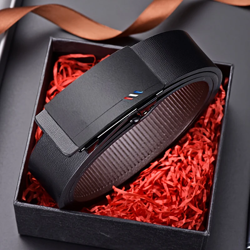 Fashionable Men's Belt Trendy Paired With Casual Pants And Shorts Personality Simple Men's Business Belt Wholesale