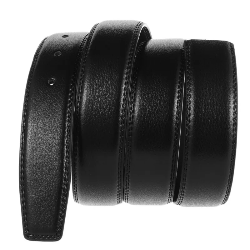 Men's Belt 100% Pure Cowhide Buckle Belts No Buckle Men High Quality Male Genuine Leather Belt with Holes High Quality 3.5cm