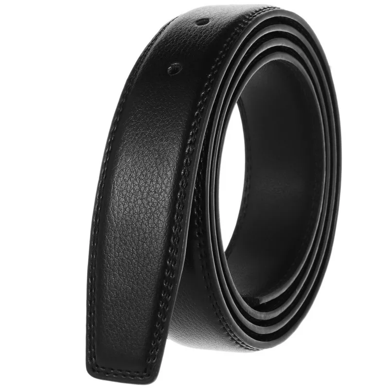 Men's Belt 100% Pure Cowhide Buckle Belts No Buckle Men High Quality Male Genuine Leather Belt with Holes High Quality 3.5cm
