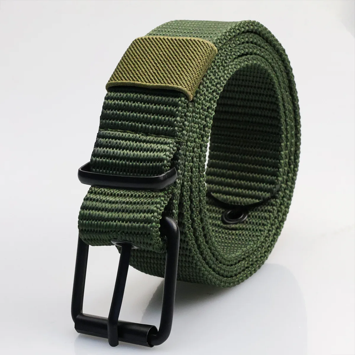 New Porous Pin Buckle Canvas Belt Men's Fashion Versatile Belt Student Youth Military Training Extended Denim Designer Belt