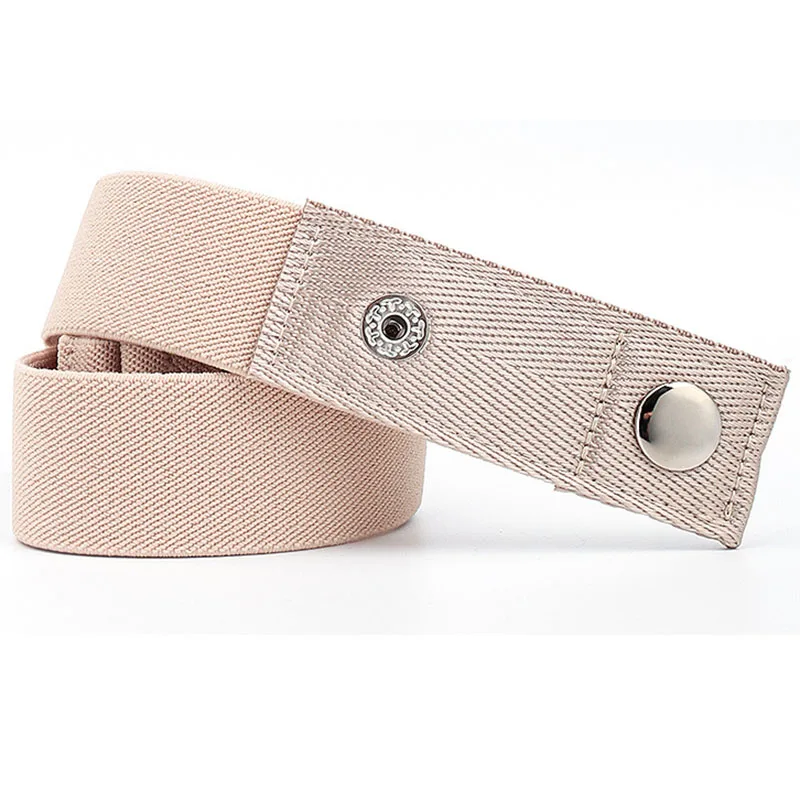 29 Colors No Buckle Elastic Belt for Women Men Unisex Stretch Belt for Pants Jeans Casual Buckle Free Adjustable Invisible Belt