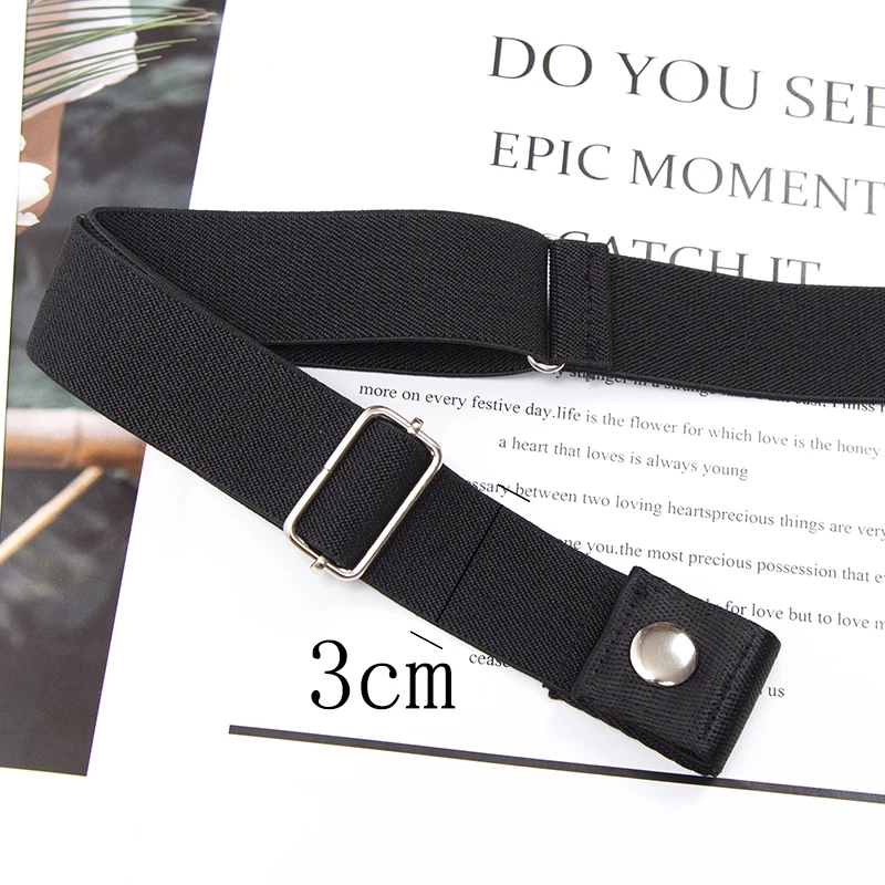 29 Colors No Buckle Elastic Belt for Women Men Unisex Stretch Belt for Pants Jeans Casual Buckle Free Adjustable Invisible Belt