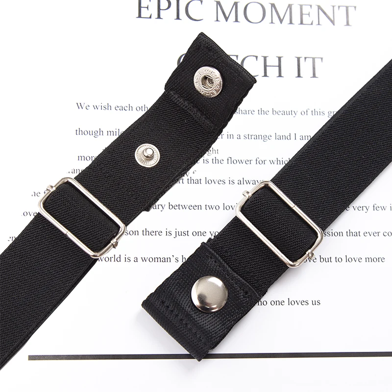 29 Colors No Buckle Elastic Belt for Women Men Unisex Stretch Belt for Pants Jeans Casual Buckle Free Adjustable Invisible Belt